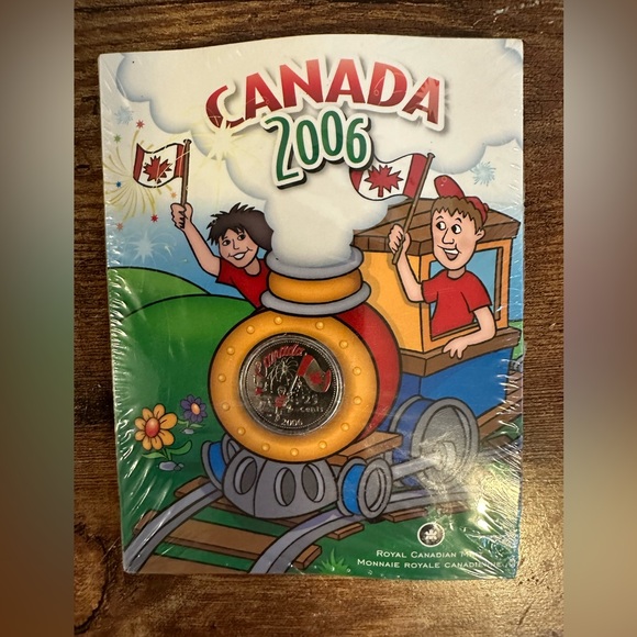 2006 25 Cent Oh Canada Coin in Coloured Folder with Crayons - Picture 4 of 8